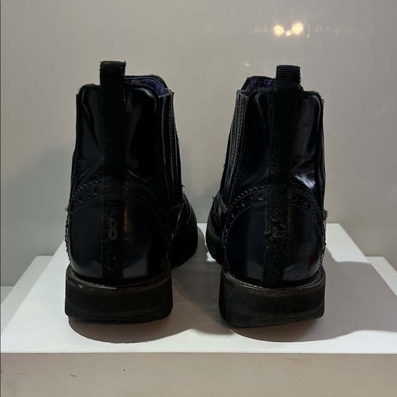 Black Leather Men's Chelsea Boots size 40. Made in Italy - Picture 2 of 8